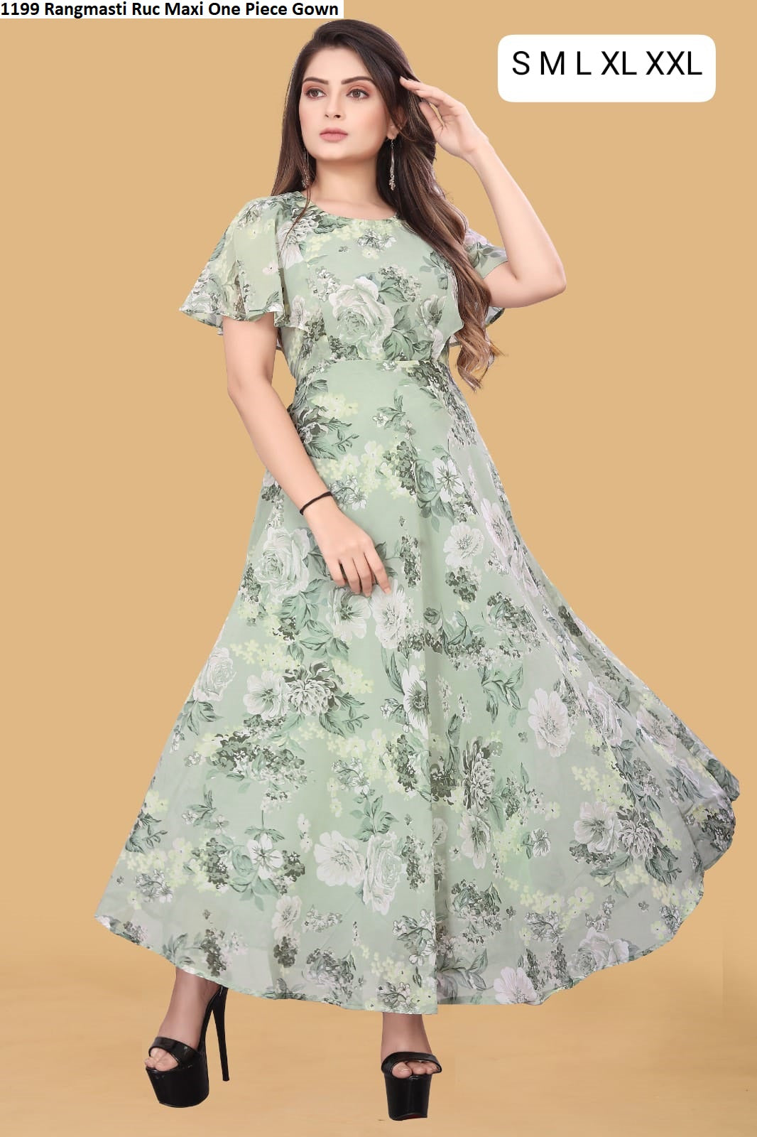 1199 Rangmasti Ruc Maxi One Piece Gown