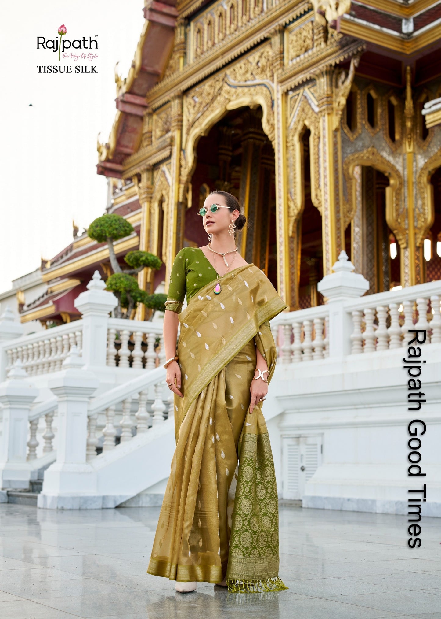 119 Good Times Rajpath Tissue Silk Sarees