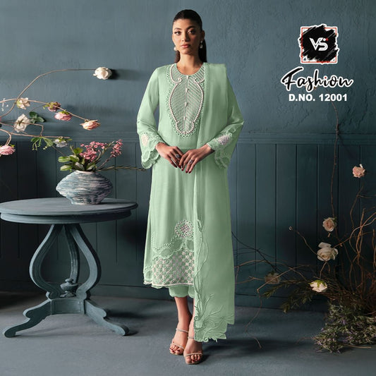 12001 Pista Vs Fashion Embroidery Pakistani Readymade Suits