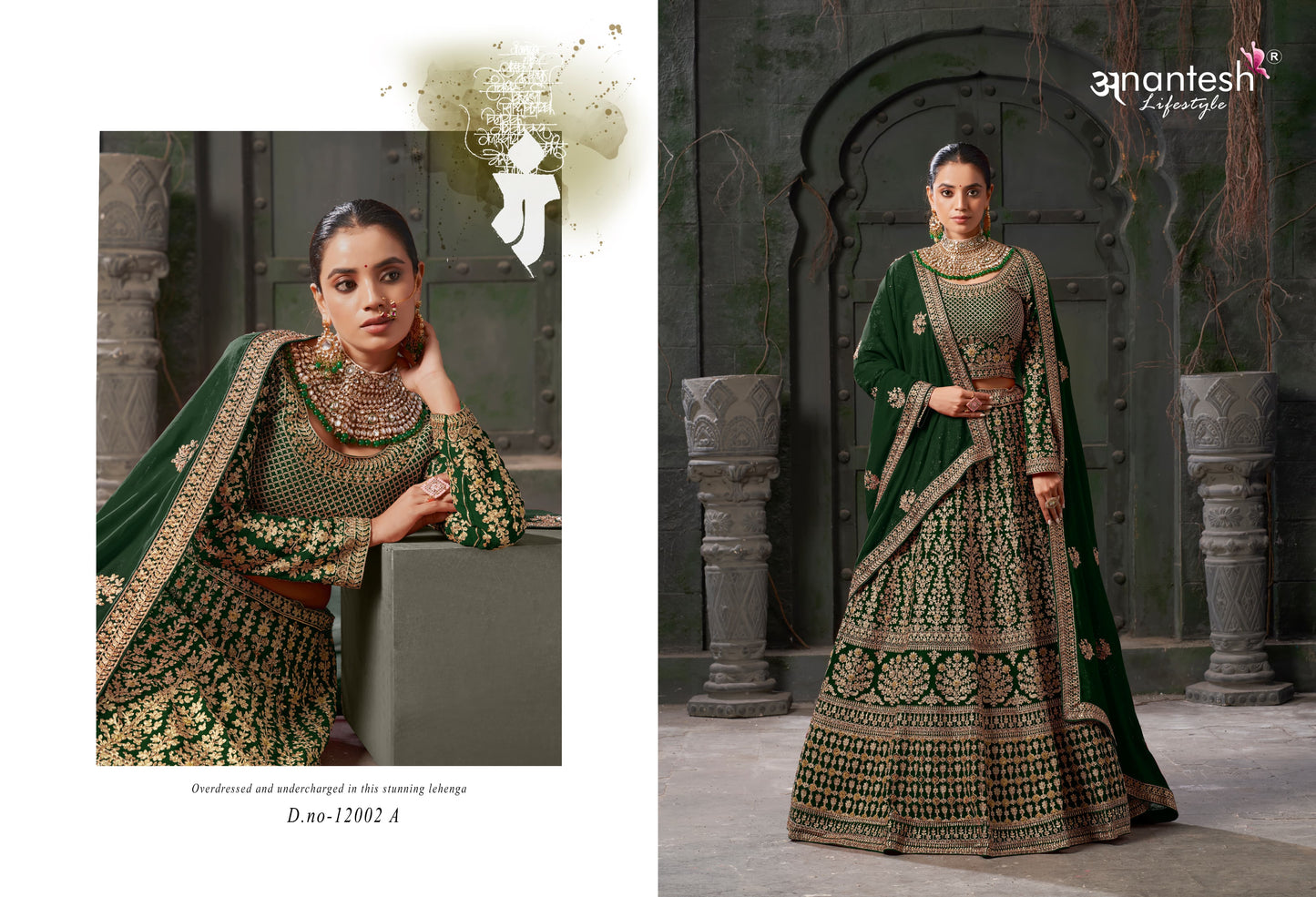 12002A Nikaah The Wedding Vibes Vol 1 Anantesh Coding Work Readymade Lehenga Choli