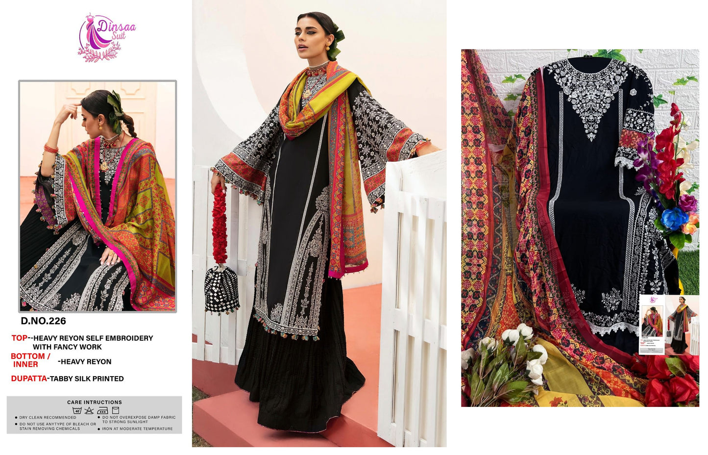 226 Dinsaa Suit Pakistani Salwar Suits