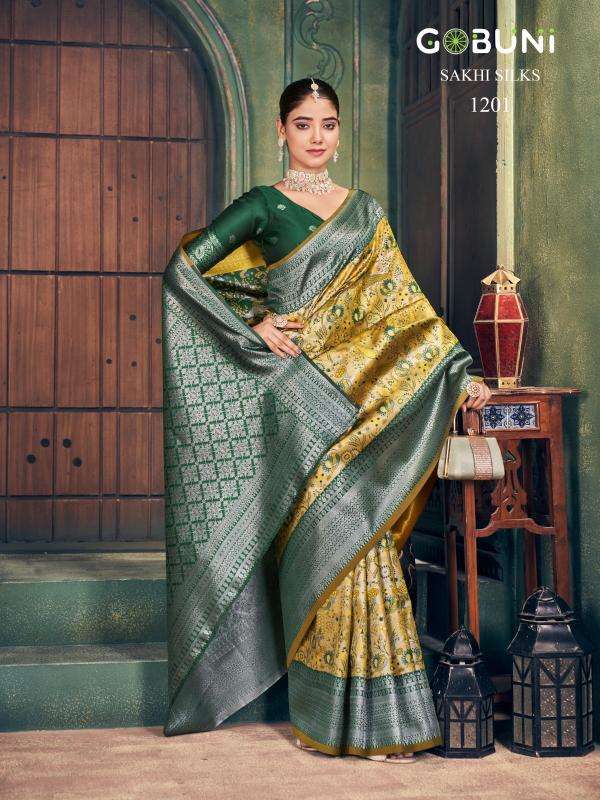 1201 Sakhi Gobuni Silk Sarees