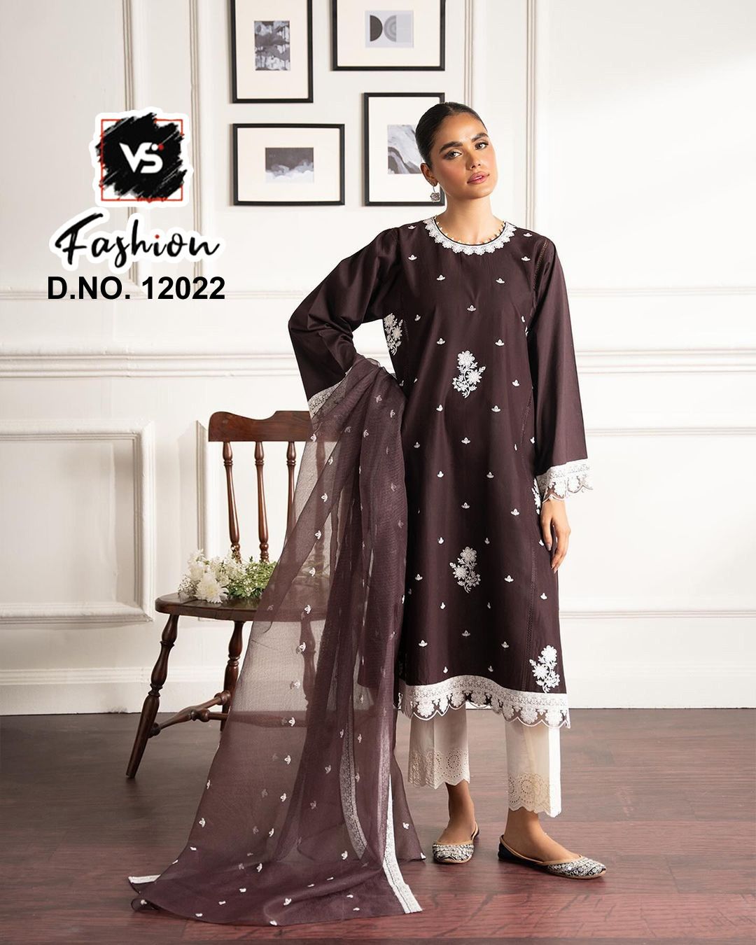 12022 Vs Fashion Embroidered Pakistani Readymade Suits