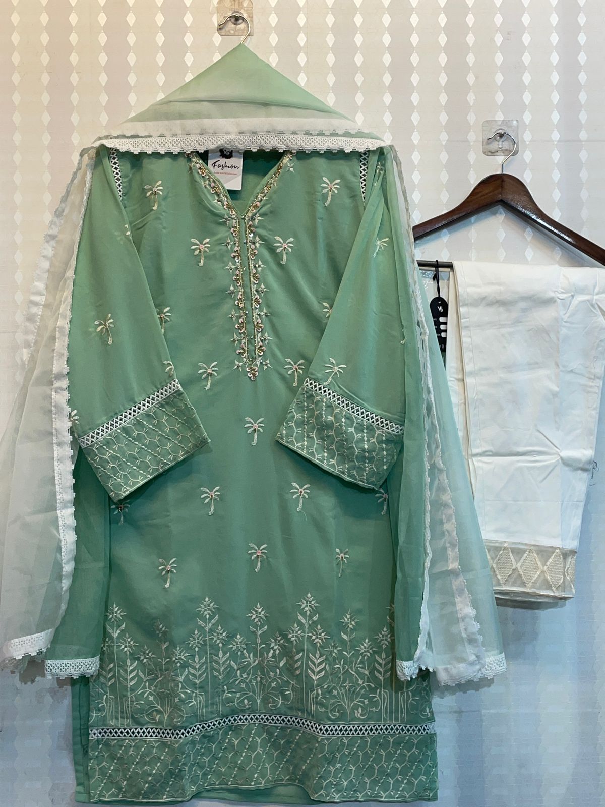 12033 Pista Vs Fashion Neck Pattern Pakistani Readymade Suits