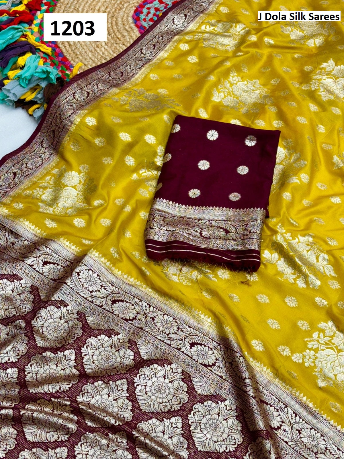 1203 J Dola Silk Sarees