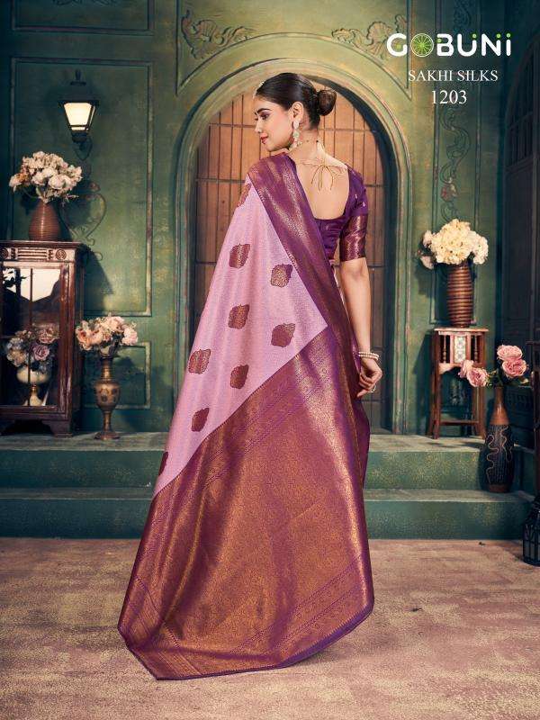 1203 Sakhi Gobuni Silk Sarees