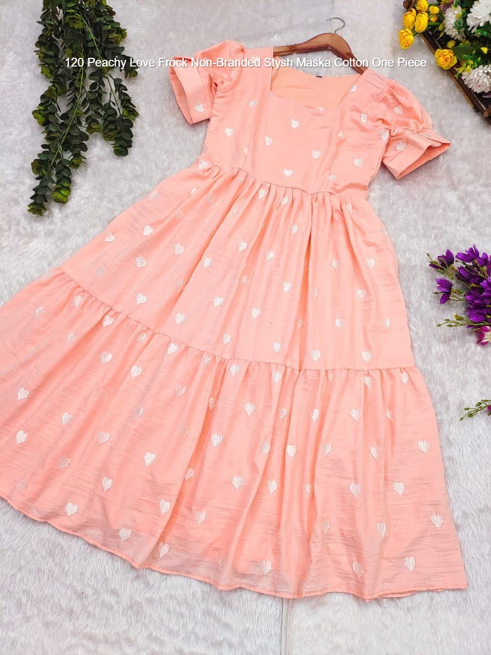 120 Peachy Love Frock Non-Branded Stysh Maska Cotton One Piece