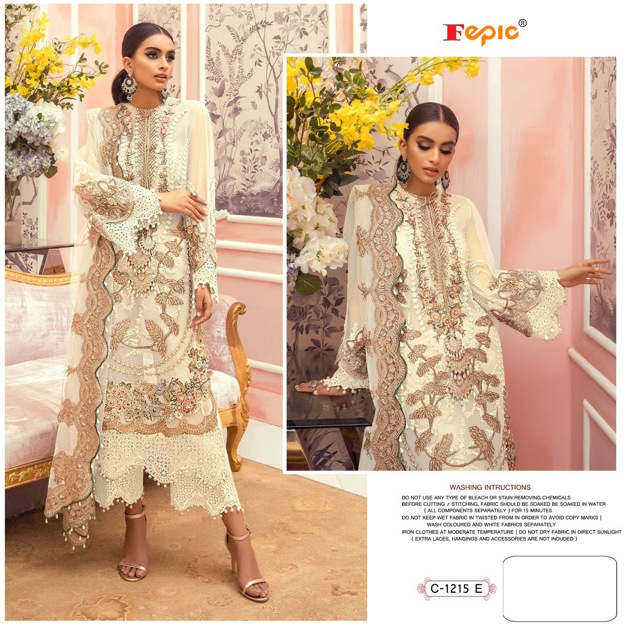 C-1215-E Rosemeen Fepic Pakistani Salwar Suits