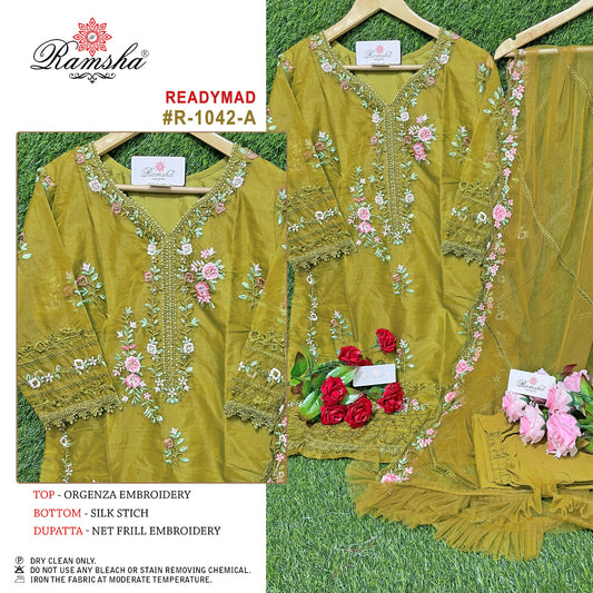 R-1042-A Ramsha Pakistani Readymade Suits