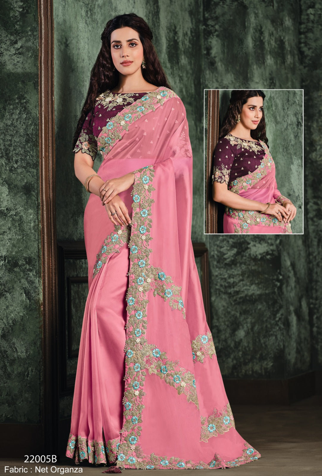 22005-B Shaira Mahotsav Sarees