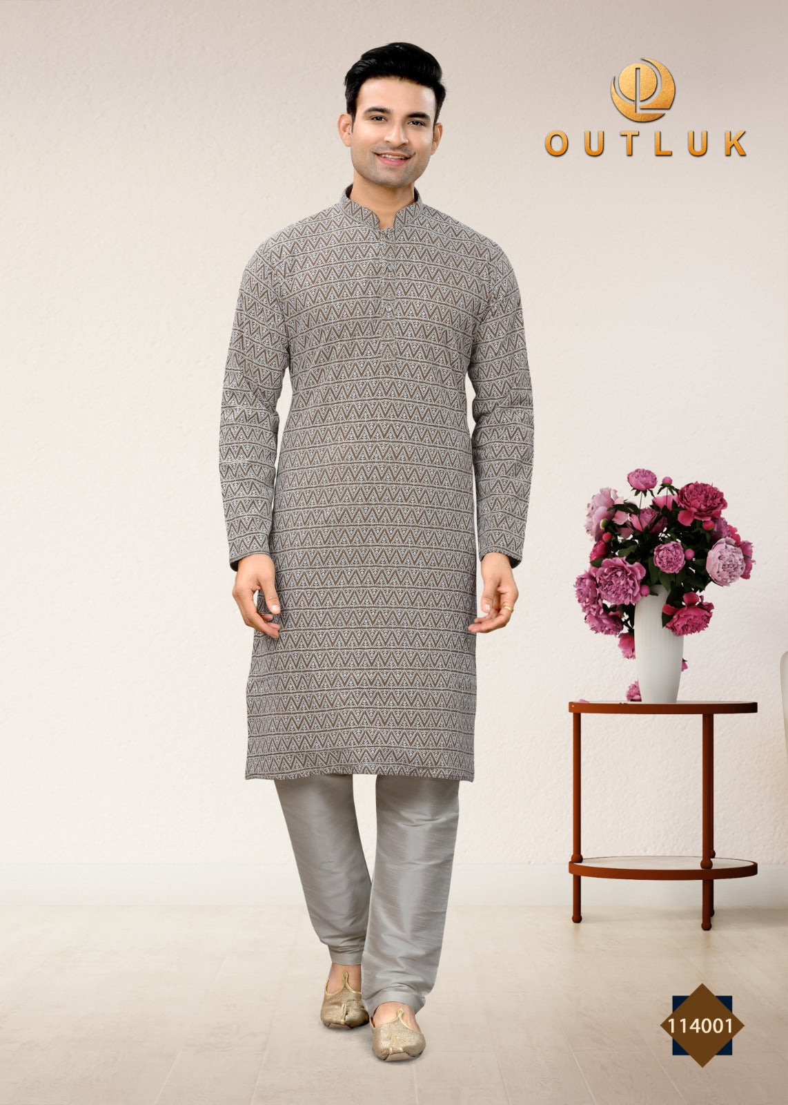 114001 Vol 114 Outluk Mens Kurta Pyjama