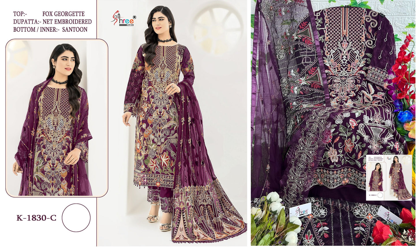 1830C Shree Fabs Pakistani Salwar Suits
