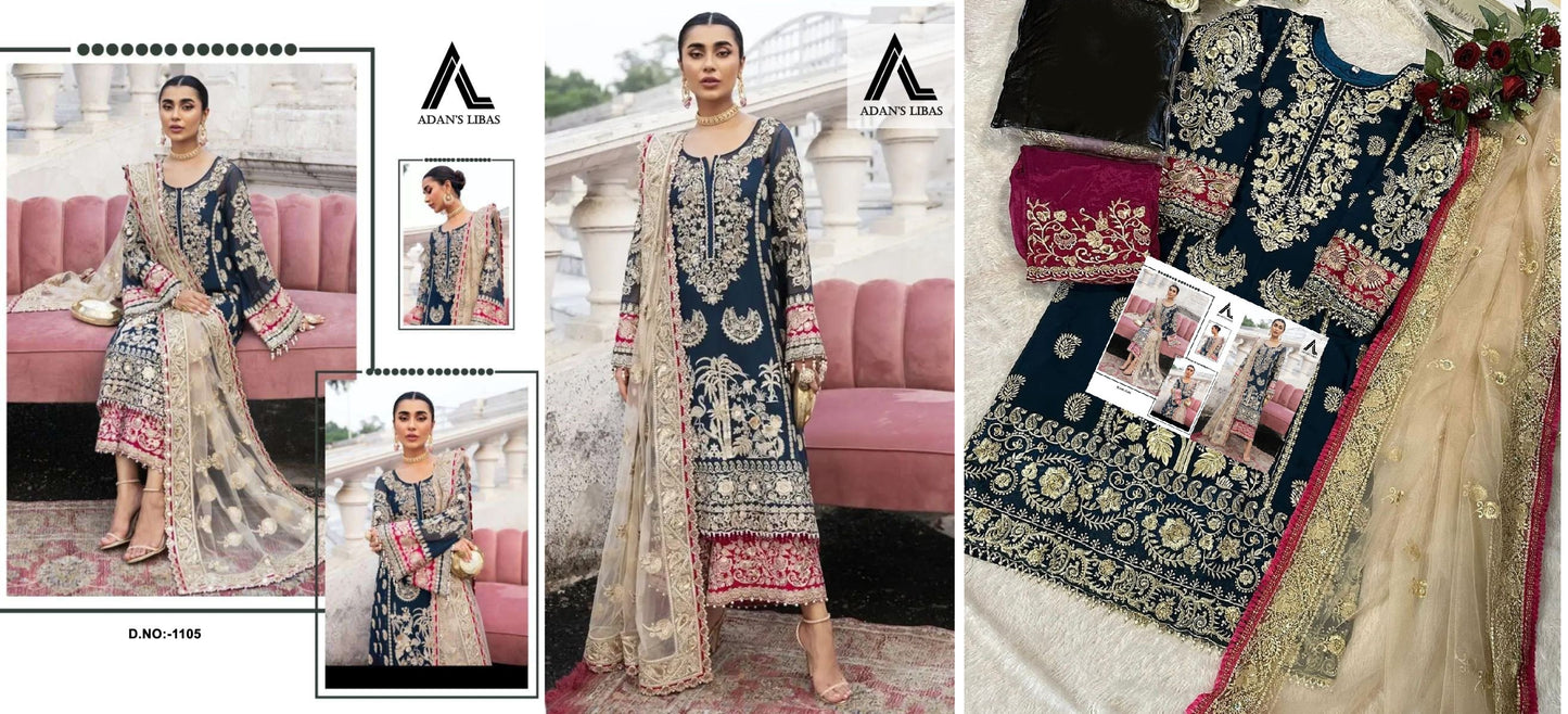 1105 Adans Libas Pakistani Salwar Suits