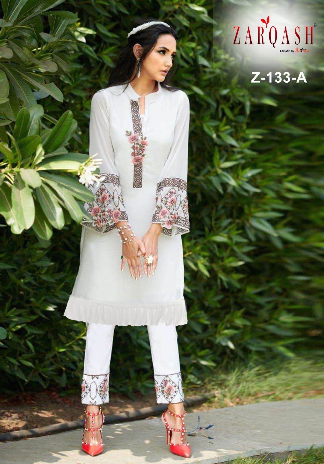 Z-133-A Zarqash Pakistani Readymade Suits