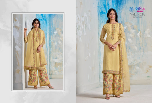 5184 Valencia Vipul Unstitched Suits