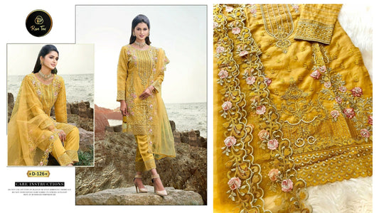 D-126 Rose Tex Pakistani Readymade Suits