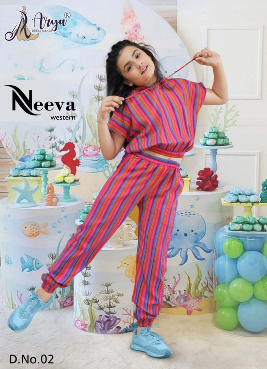 Neeva 02 Adm Girls Co-Ord Set