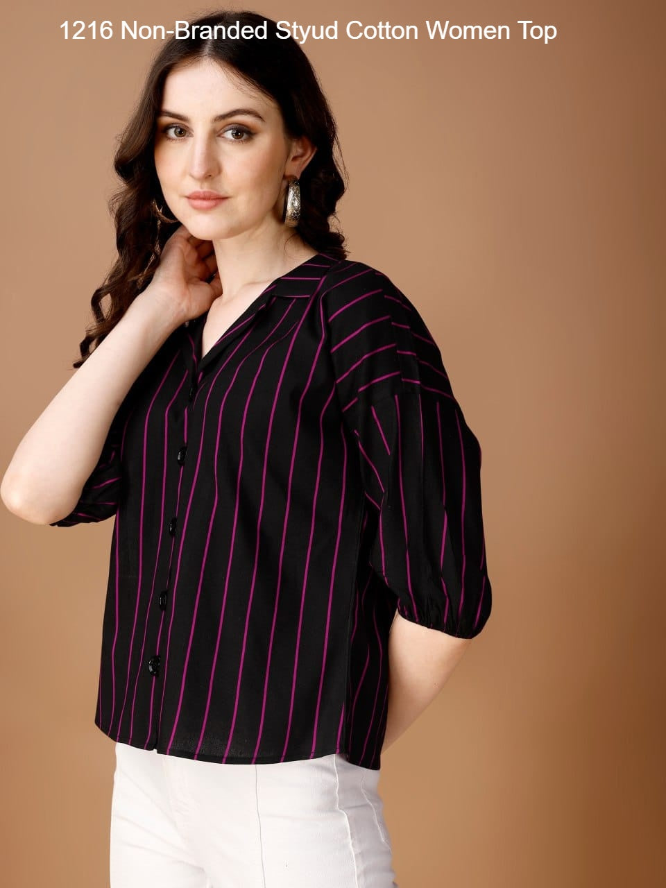 1216 Non-Branded Styud Cotton Women Top