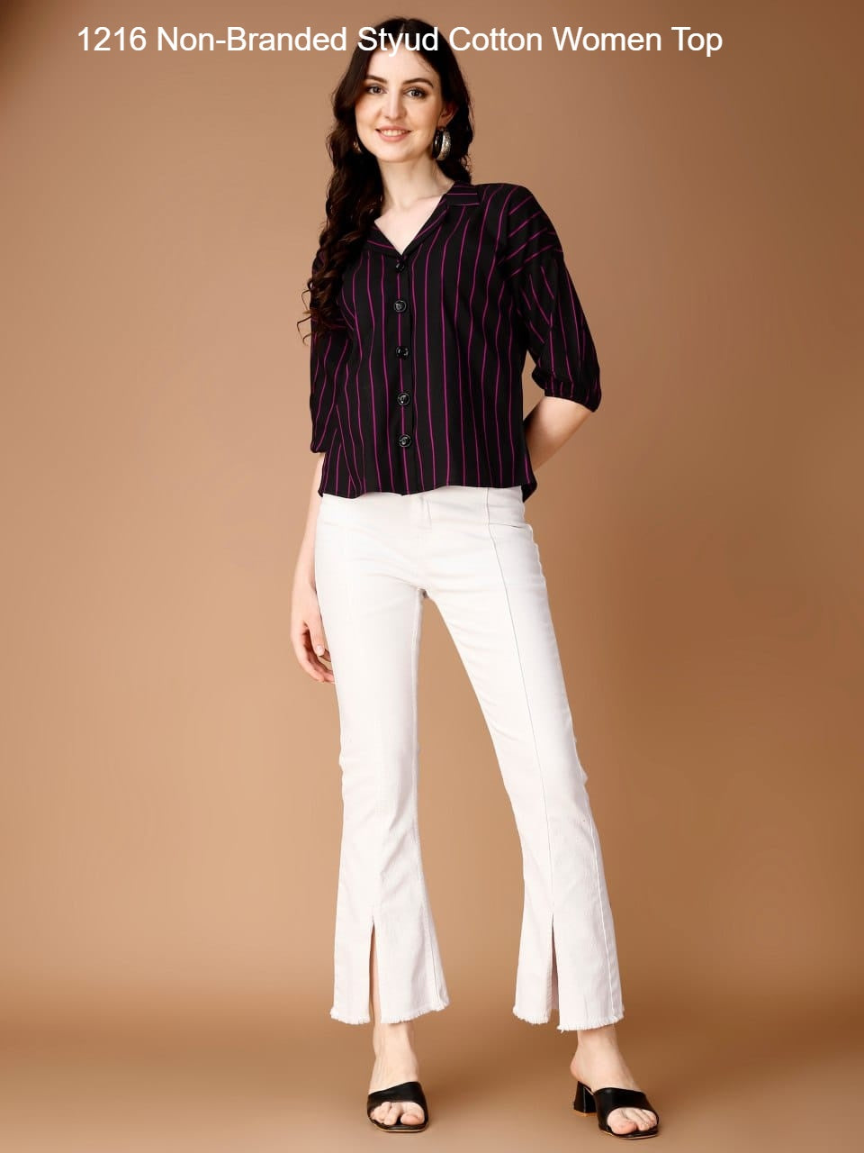 1216 Non-Branded Styud Cotton Women Top