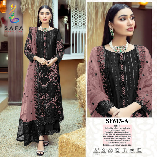 613-A Safa Creation Pakistani Readymade Suits