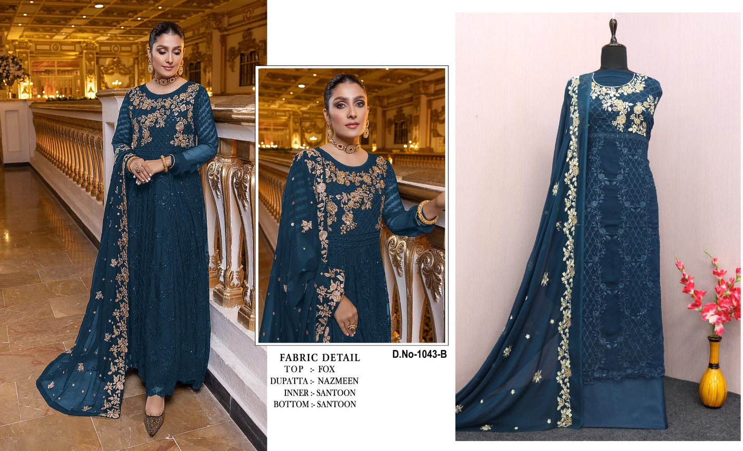 1043B Safa Creation Pakistani Salwar Suits