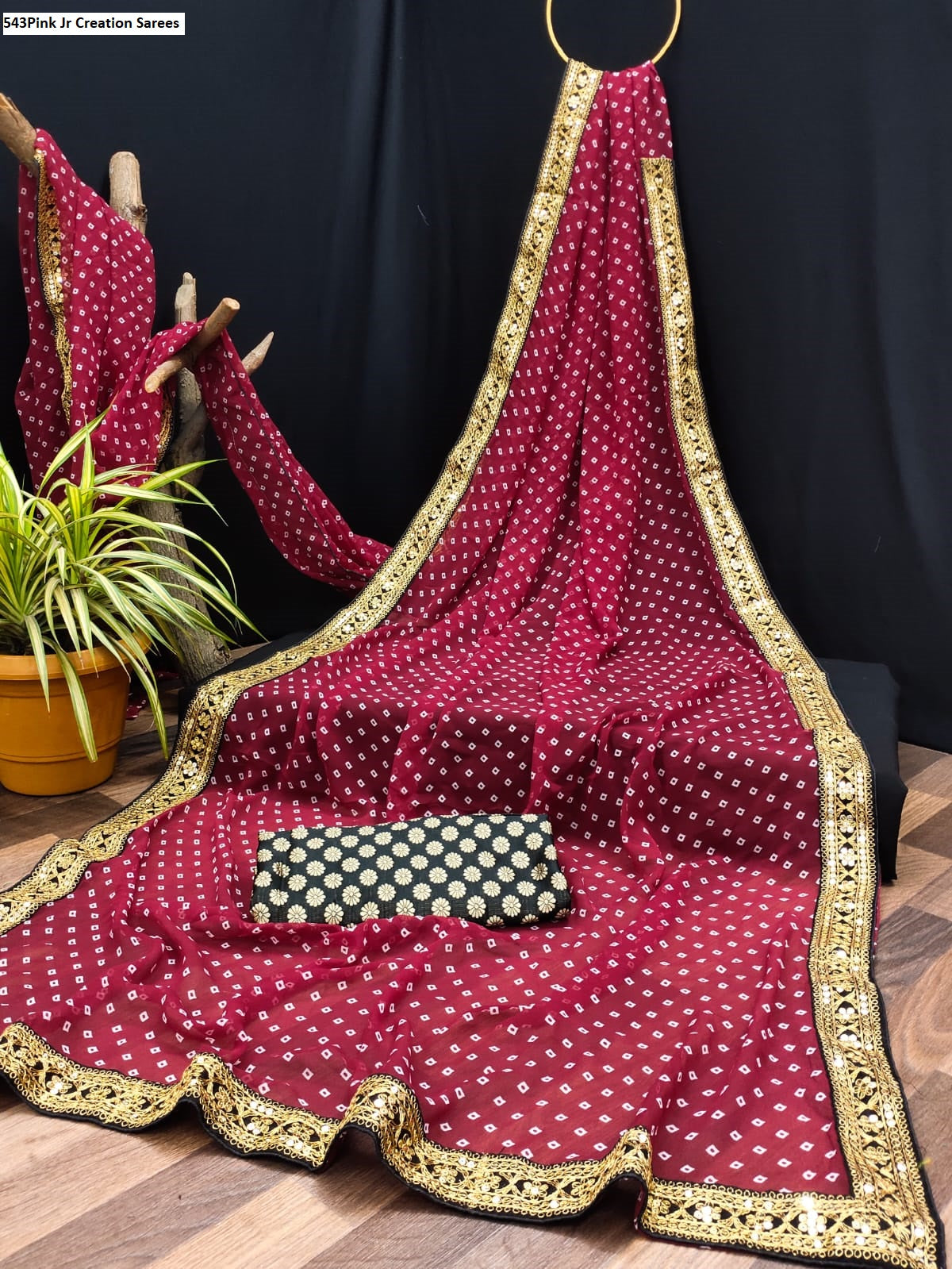 543Pink Jr Creation Sarees