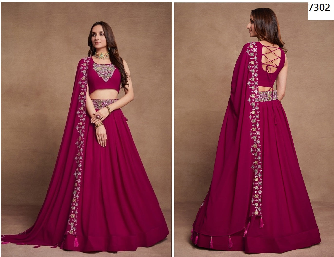 7302 Gulkanya Vol 4 Aahvan Designs Lehenga Choli