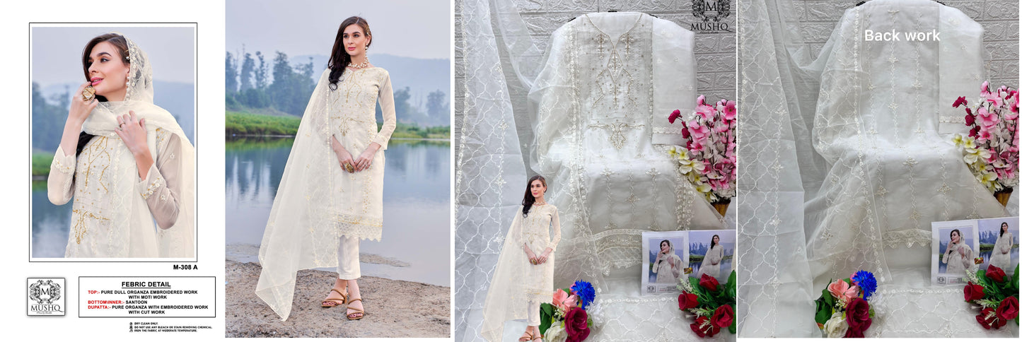 308A Mushq Pakistani Salwar Suits