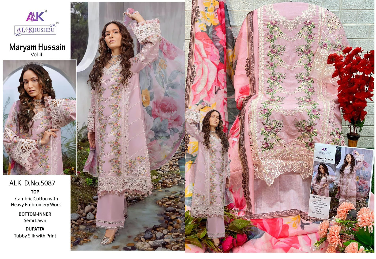 5087 Maryam Hussain Vol 4 Alk Pakistani Salwar Suits