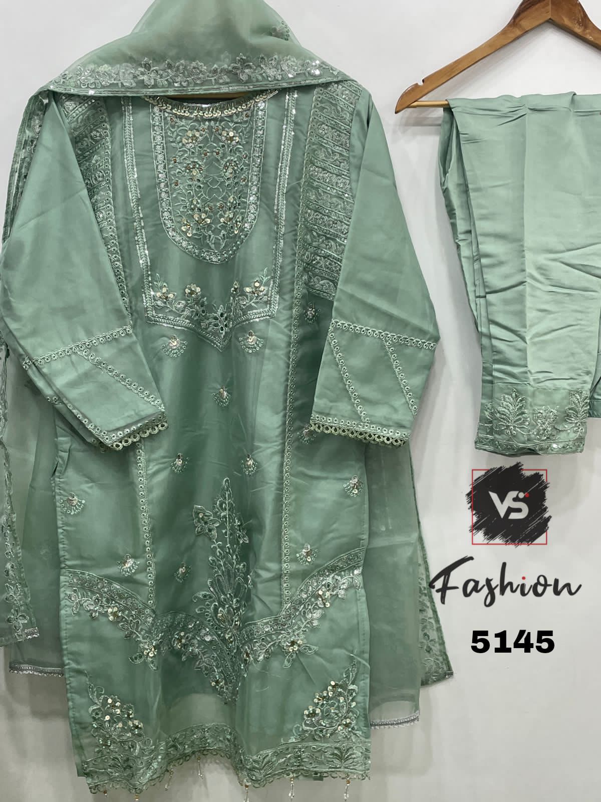 5145Sky Blue Vs Fashion Pakistani Readymade Suits