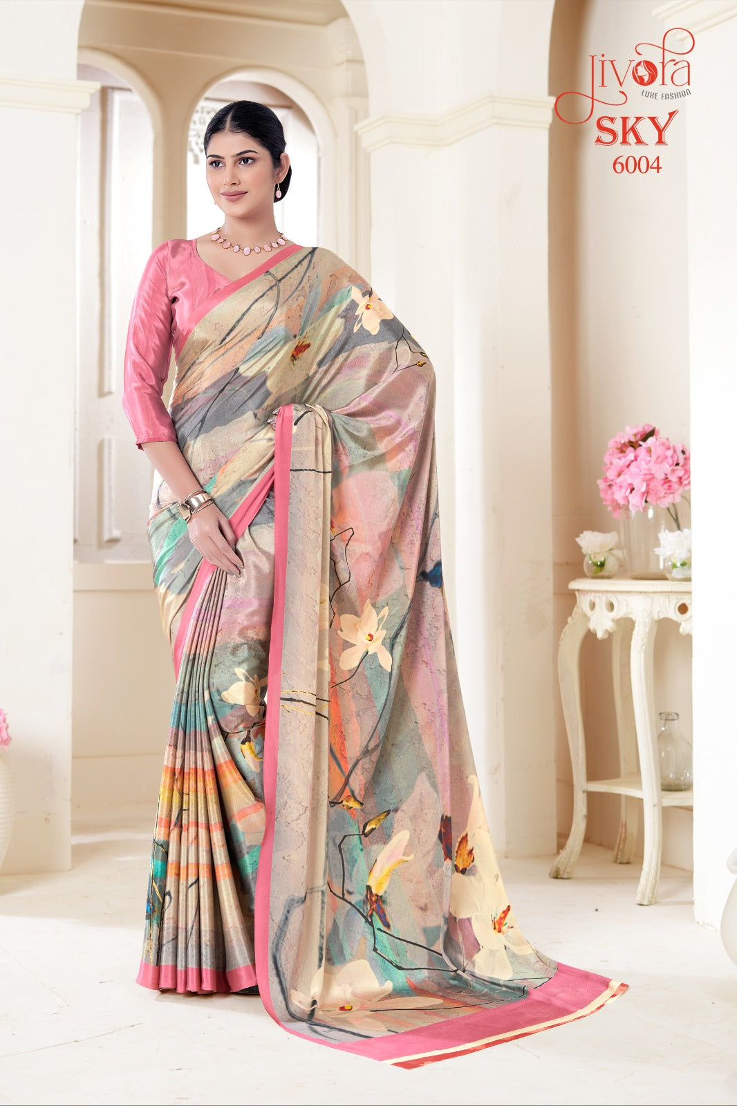6004 Sky Jivora Sarees