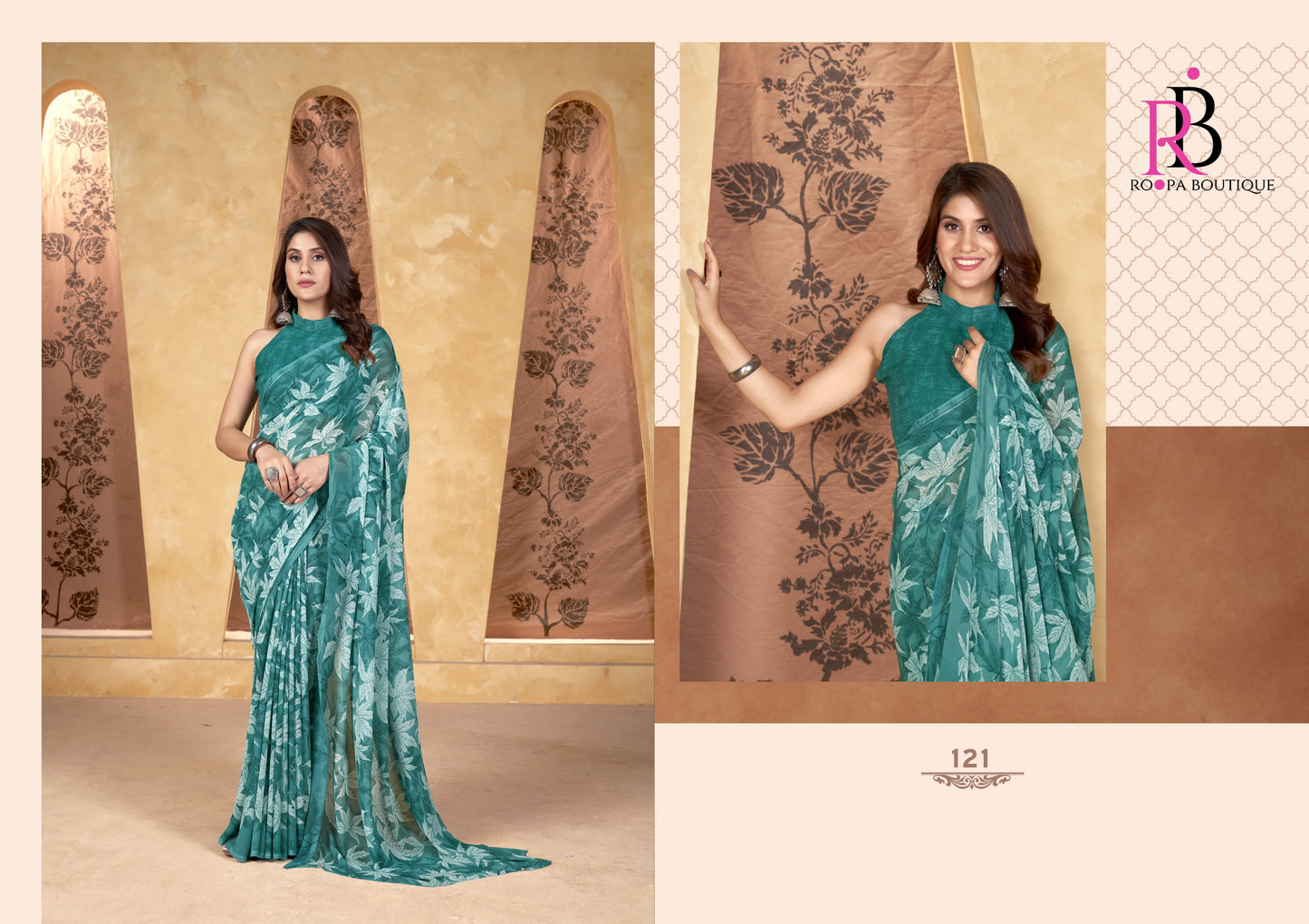 121 Zeeya Radhika Vol 6 Roopa Boutique Weight Less Sarees