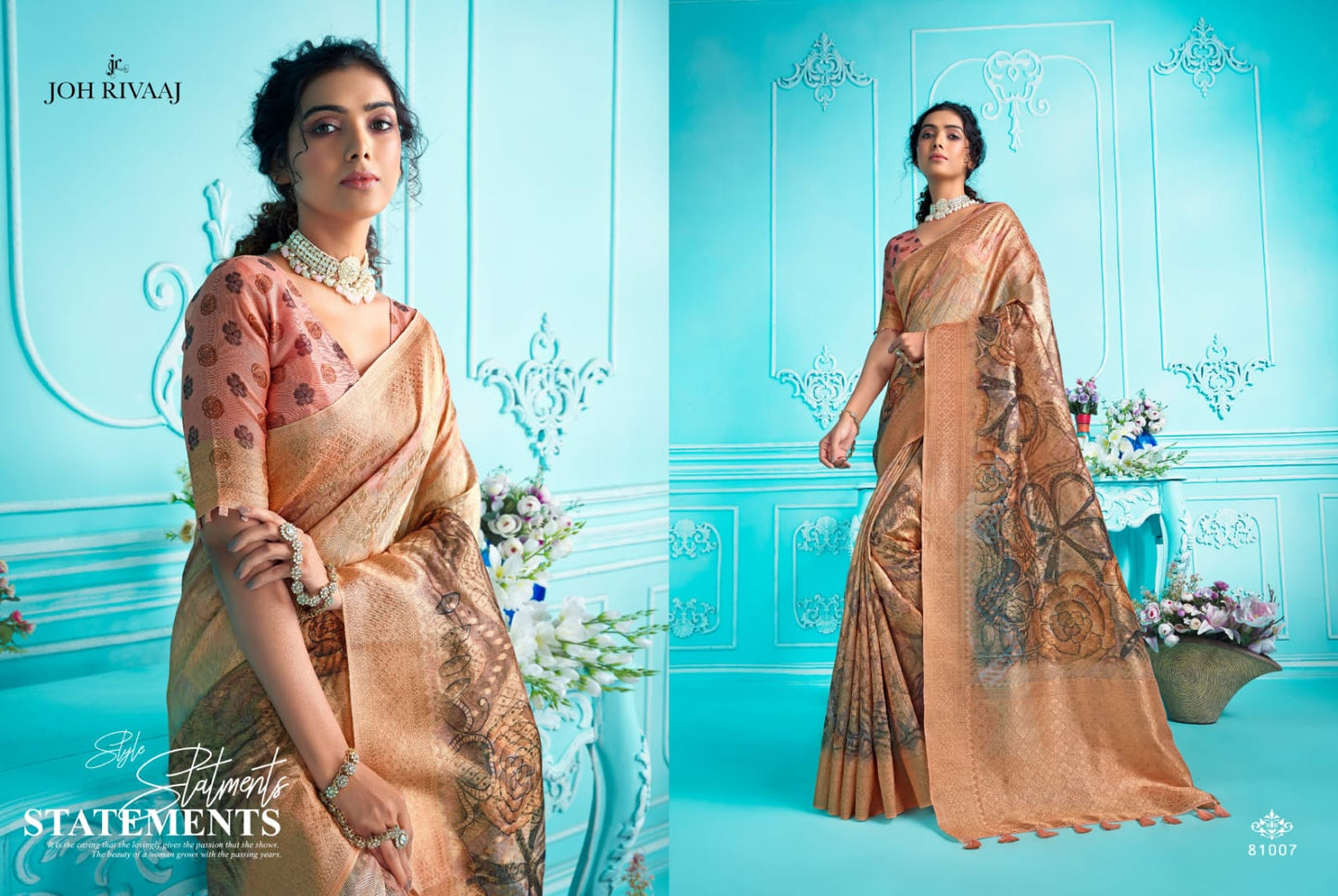 81007 Jarosa Joh Rivaaj Sarees