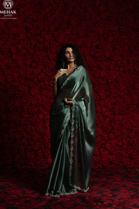 1239-B Mehek Tissue Chiffon Sarees