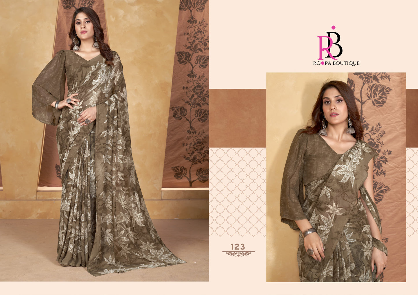 123 Zeeya Radhika Vol 6 Roopa Boutique Weight Less Sarees