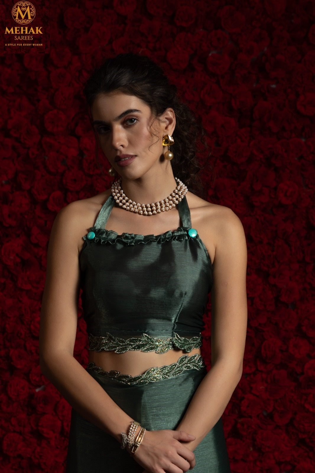 1240-D Mehek Tissue Chiffon Sarees