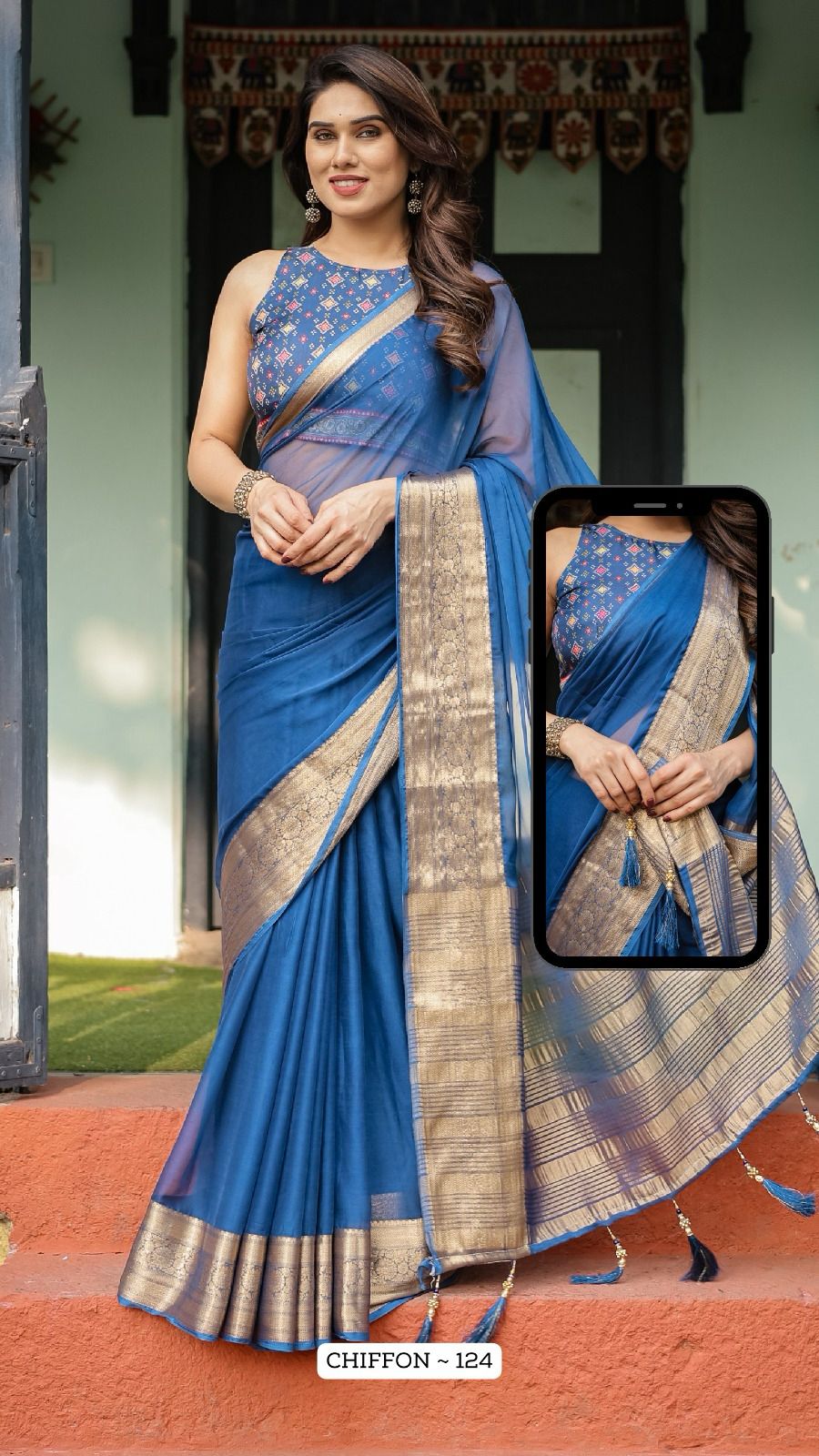 124 Almaari Chiffon Sarees