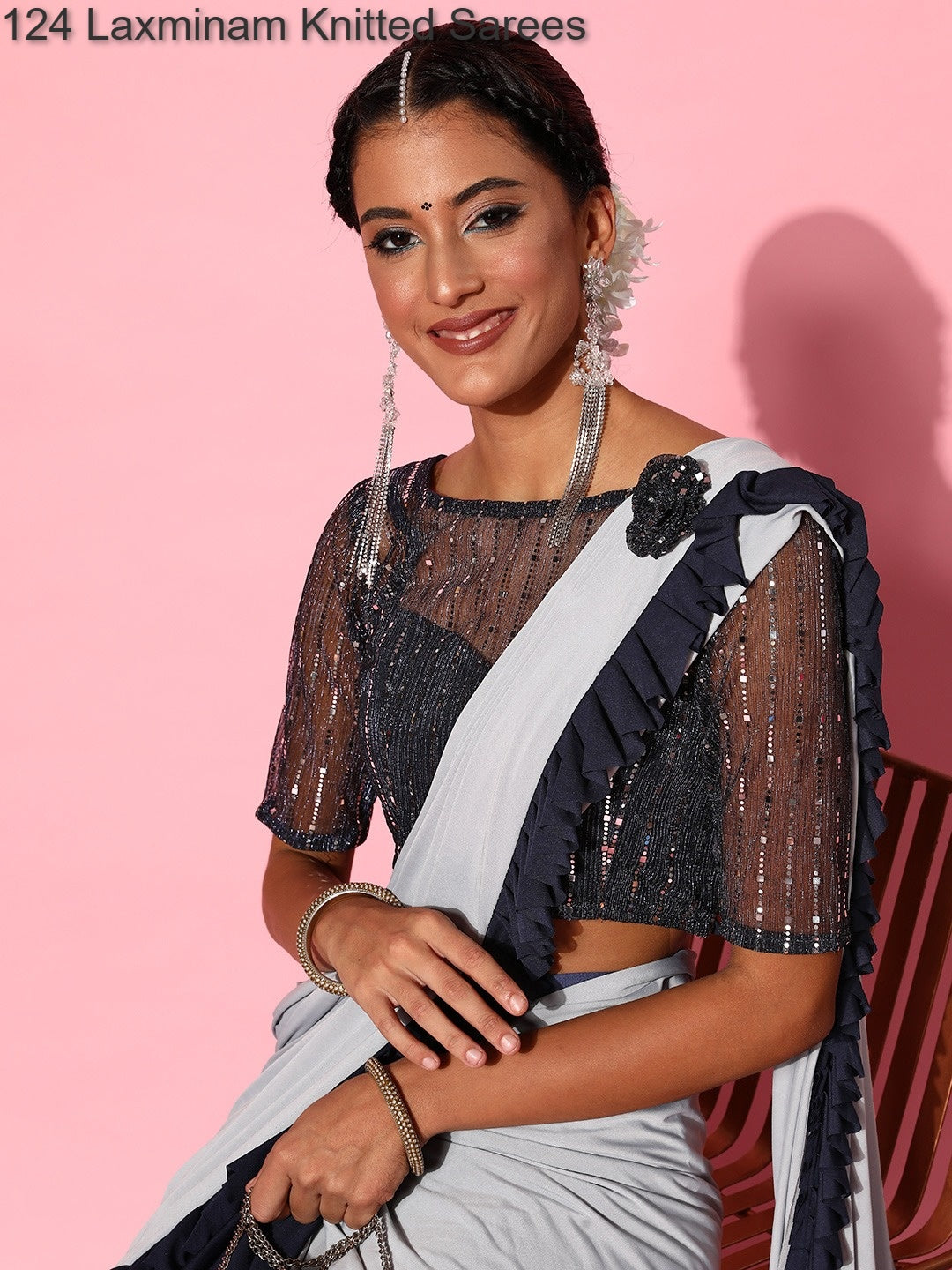 124 Laxminam Knitted Sarees