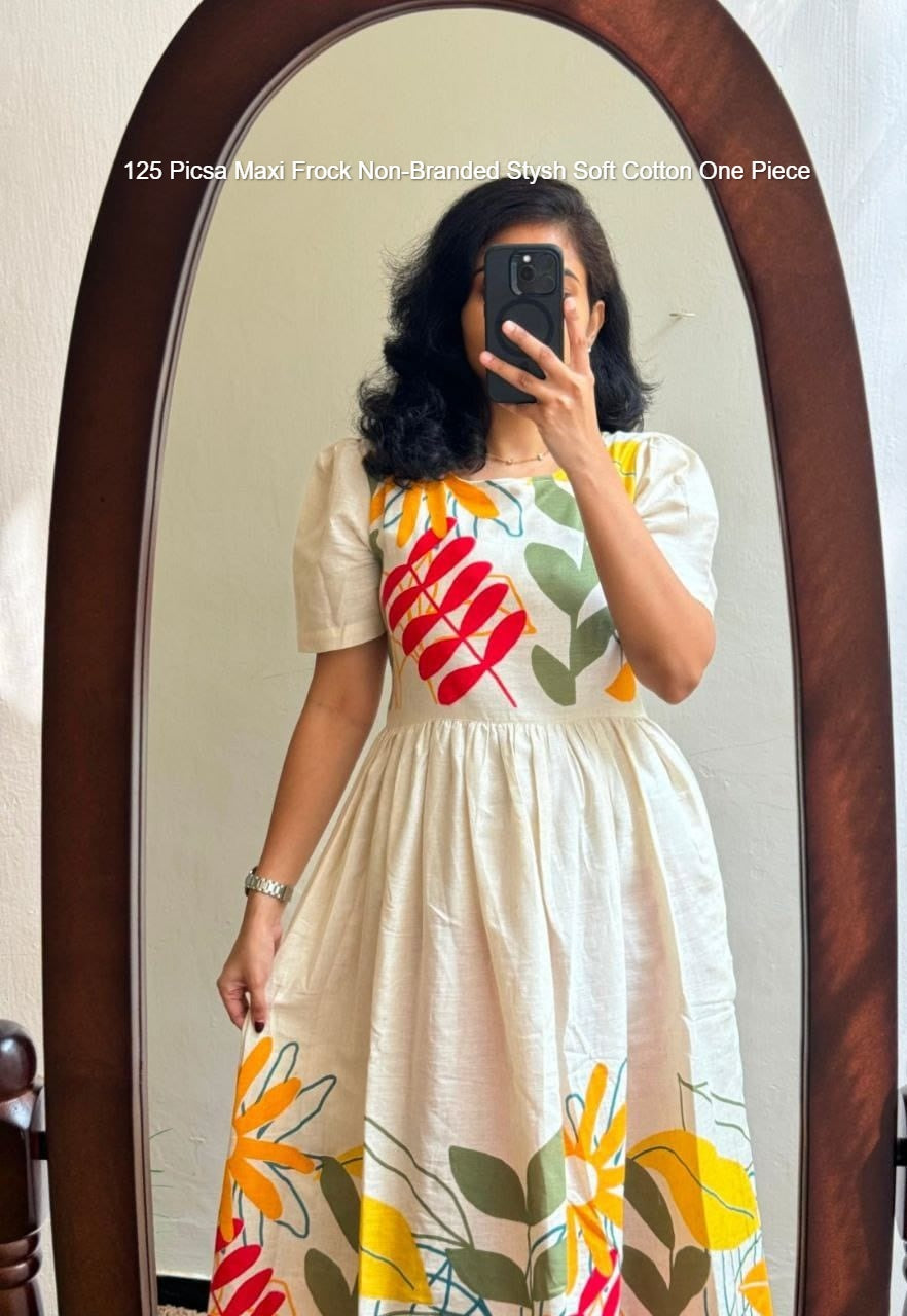 125 Picsa Maxi Frock Non-Branded Stysh Soft Cotton One Piece