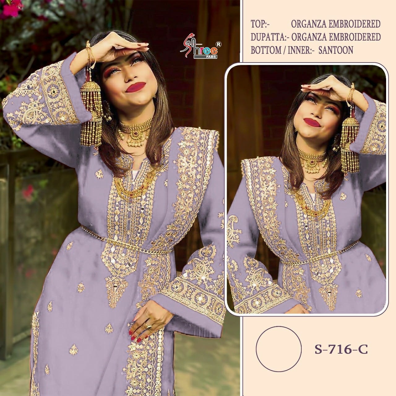 S-716-C Shree Fabs Pakistani Salwar Suits