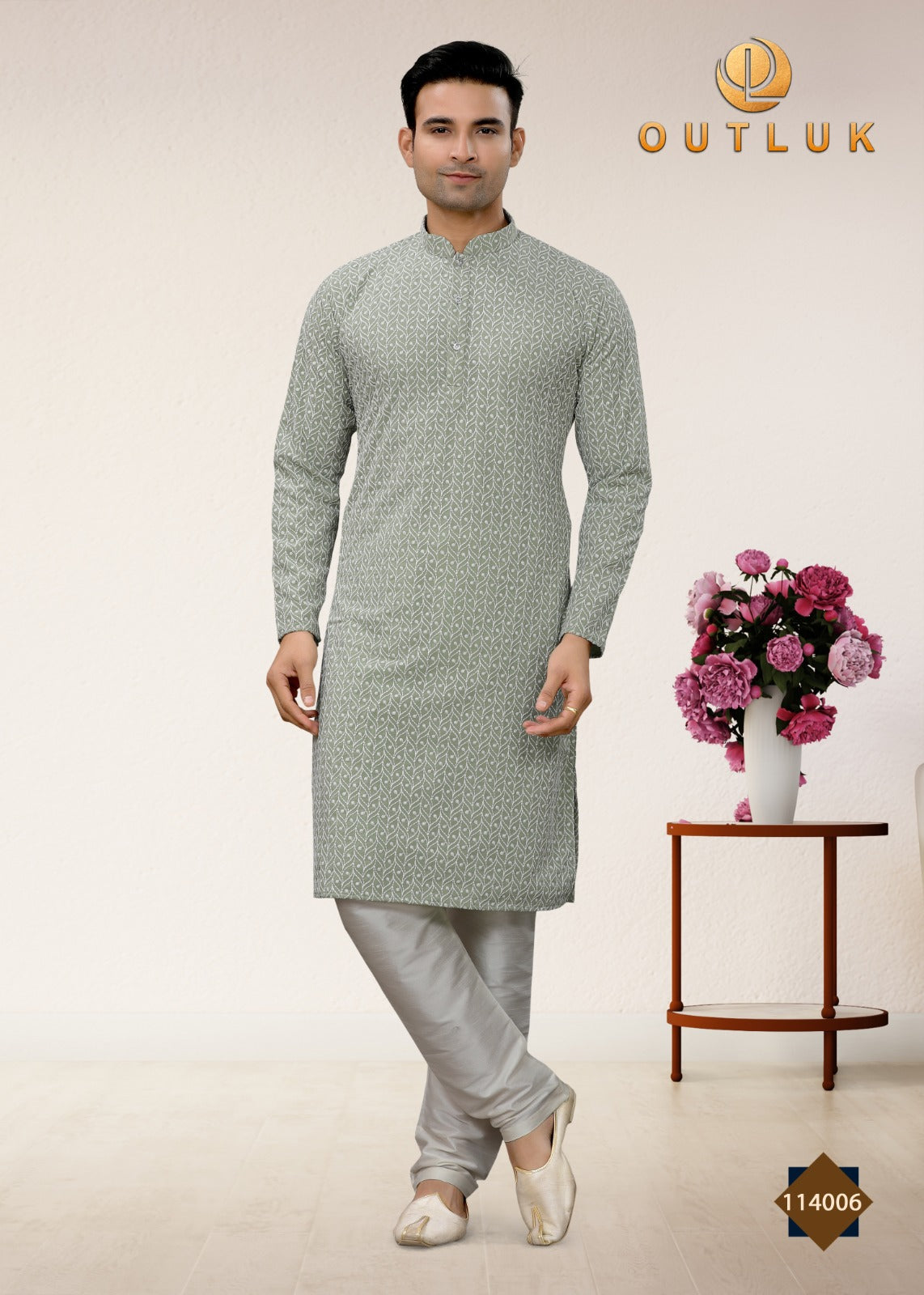 114006 Vol 114 Outluk Mens Kurta Pyjama