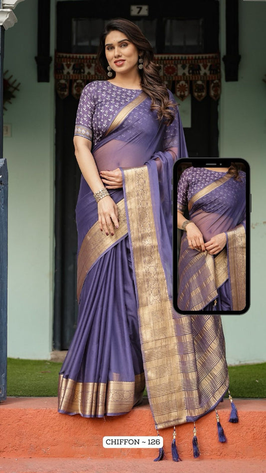 126 Almaari Chiffon Sarees