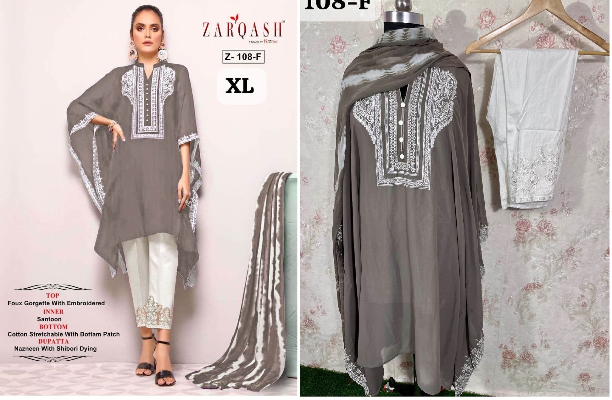 108F Zarqash Pakistani Readymade Suits