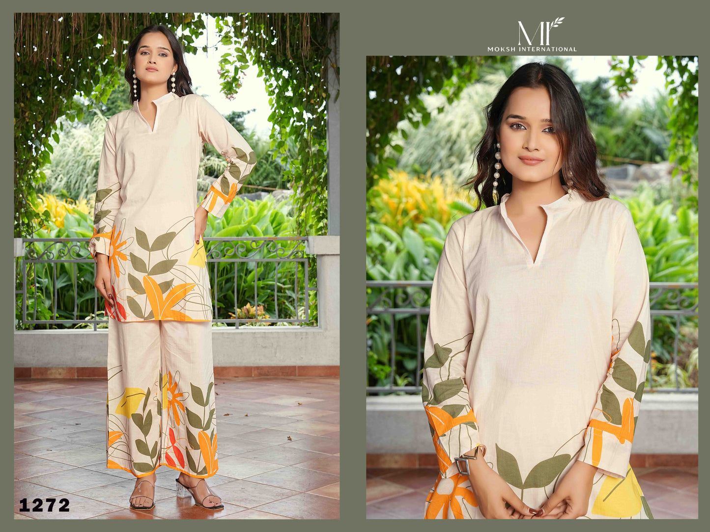 1272 Nature Vol 1 Moksh Premium Cotton Co Ord Set