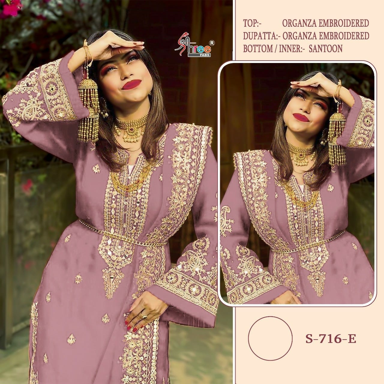 S-716-E Shree Fabs Pakistani Salwar Suits