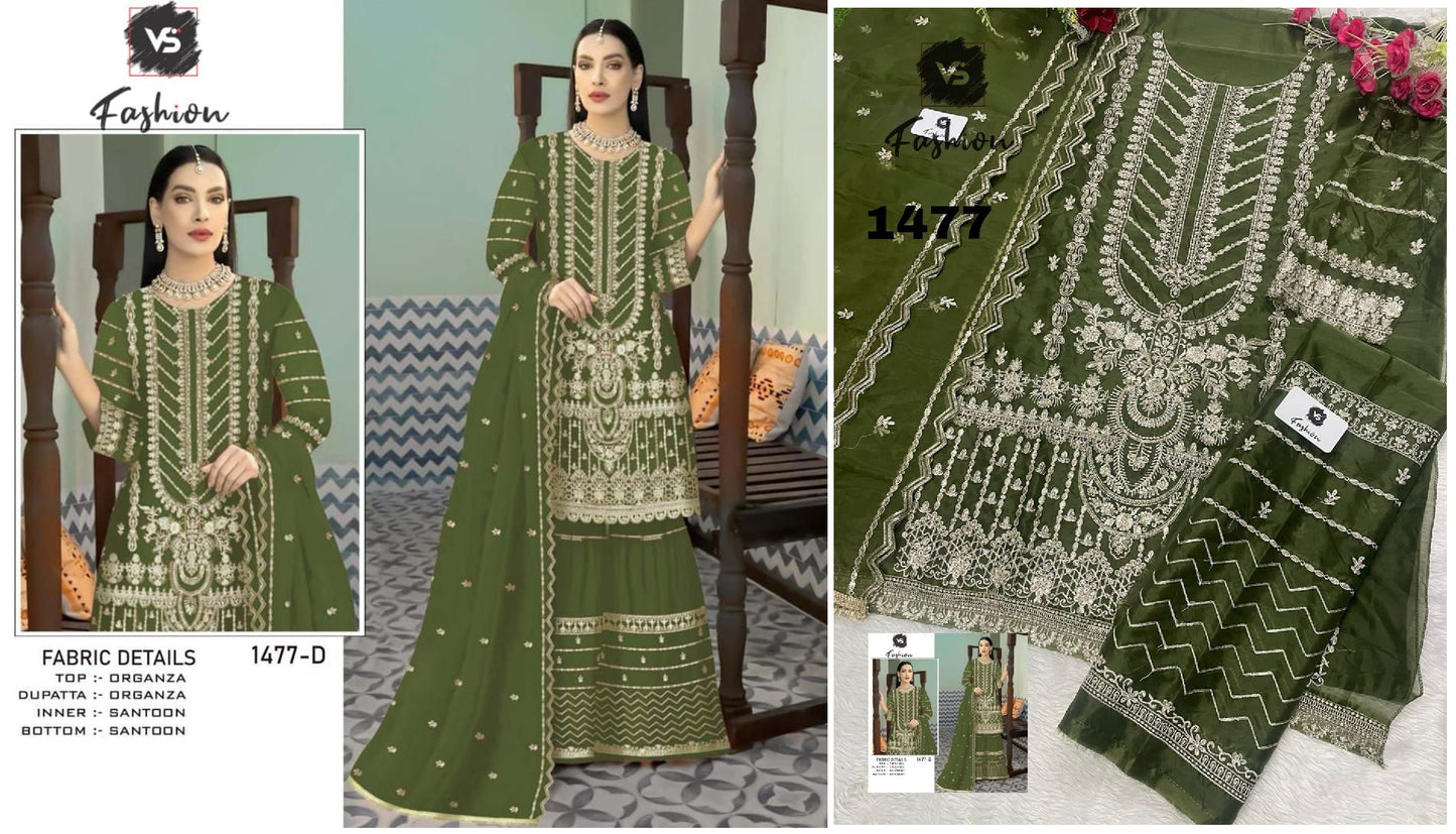 1477D Vs Fashion Pakistani Salwar Suits