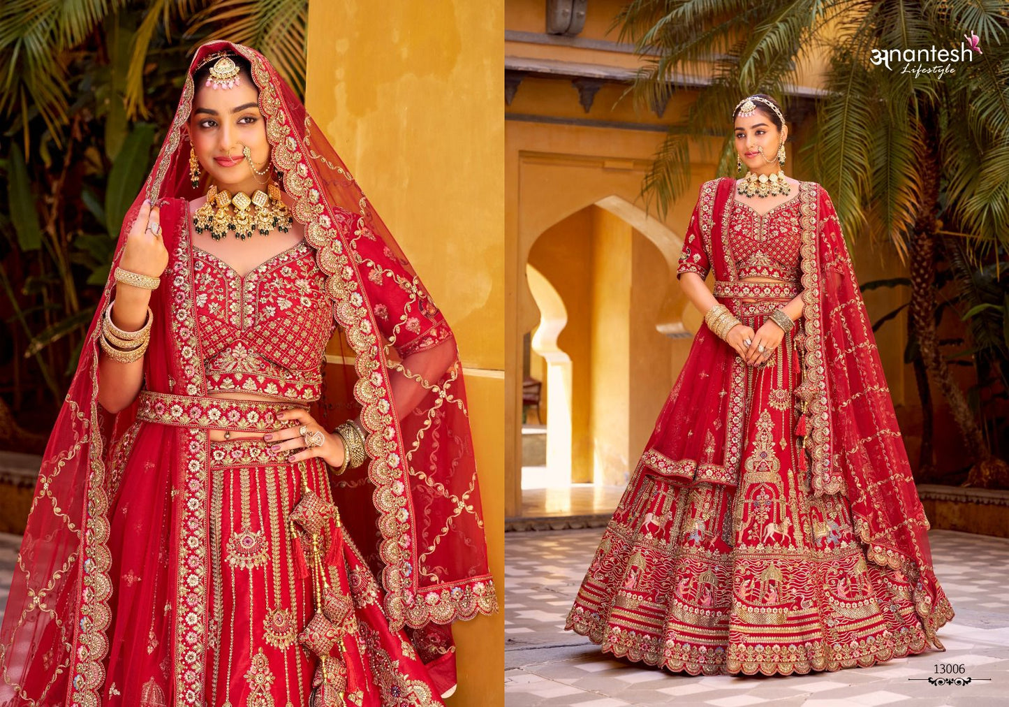 13006 Wedding Bride Vol 3 Anantesh Premium Silk Bridal Lehenga Choli