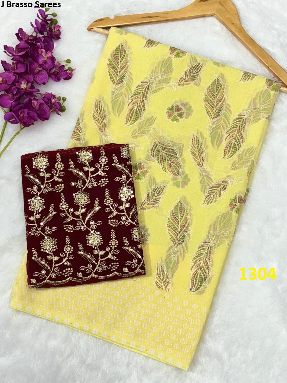 1304 J Brasso Sarees