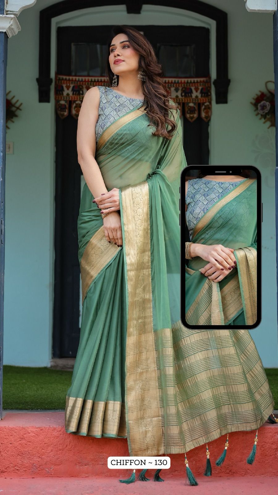 130 Almaari Chiffon Sarees