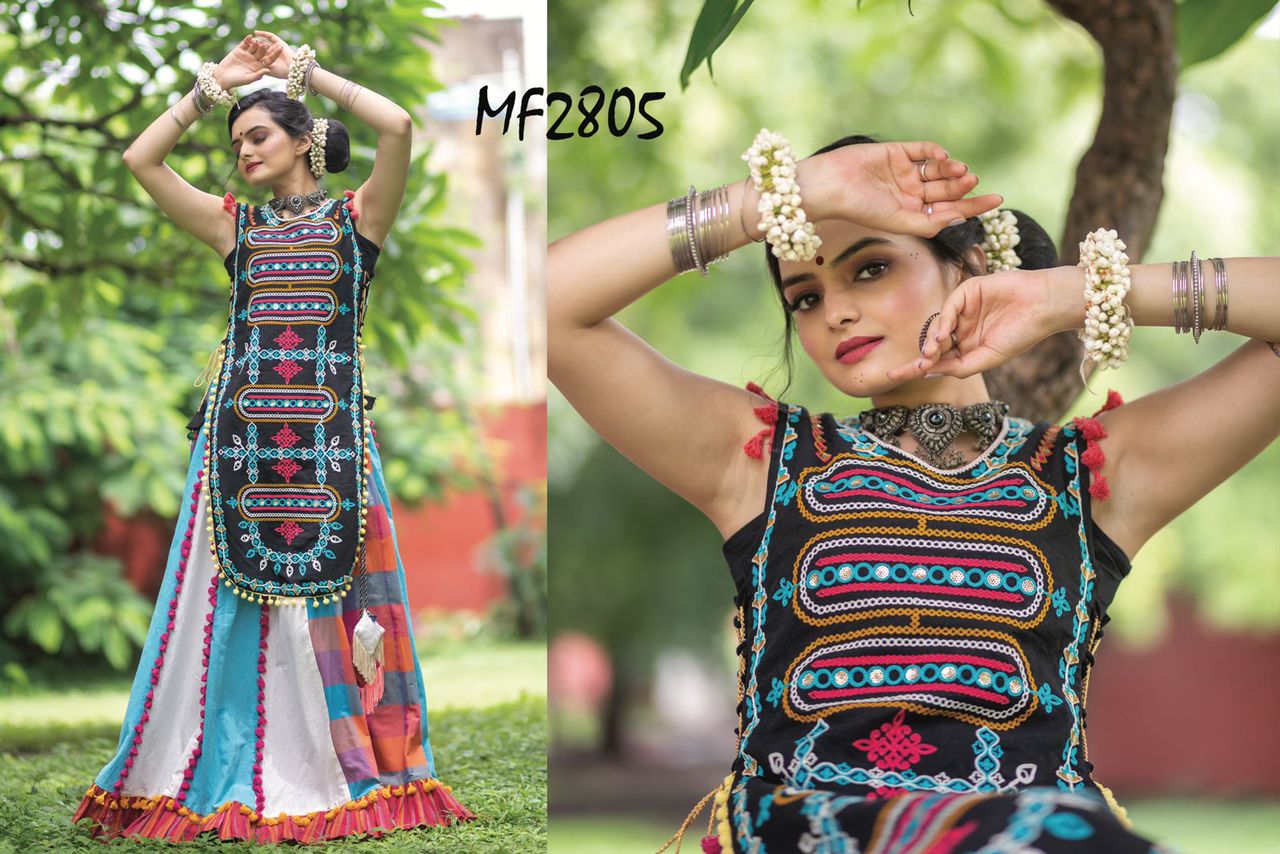 2805 Msm Kurti Skirt Set